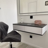 Туалетный столик без зеркала Shtabe Royal 5010 эко (металл бруклин)
