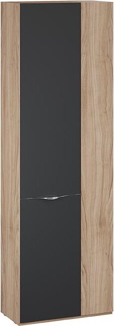 

Шкаф распашной Трия Глосс 366 СМ-319.07.016 (яблоня беллуно/cтекло графит матовый)