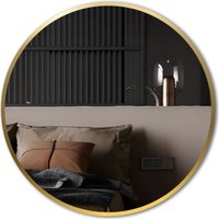 Зеркало с подсветкой  eMZe 70 LED.UV.70.70.AUR.MOTION (золотой с УФ-окантовкой и подсветкой)