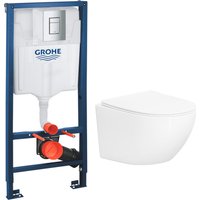 Унитаз подвесной Lauter Sulzdorf + GROHE Rapid SL 38772001 (белый с микролифтом)