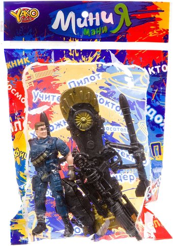 Набор фигурок Yako Toys Мини МаниЯ Полицейский с собакой К93736