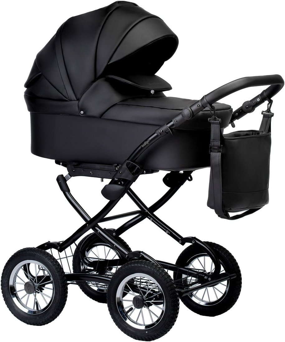 

Универсальная коляска Indigo Barbara ECO Classic (2 в 1, be 03/черная кожа)