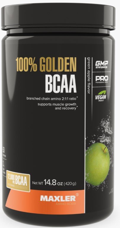

BCAA Maxler 100% Golden BCAA (зеленое яблоко, 420 г)