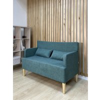 Диван Mio Tesoro Киус с подушками (микровелюр/зеленый №13)