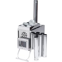 Свободностоящая печь-камин Инвент Средний с теплообменником (со стационарными экранами)