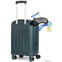 Чемодан-спиннер Mironpan 11197-2 55 см (темный зелено-синий)