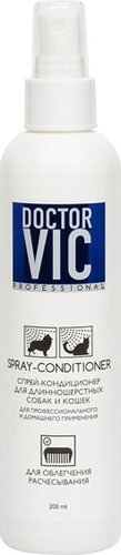 Doctor VIC для облегчения расчесывания длинношерстных собак и кошек 200 мл