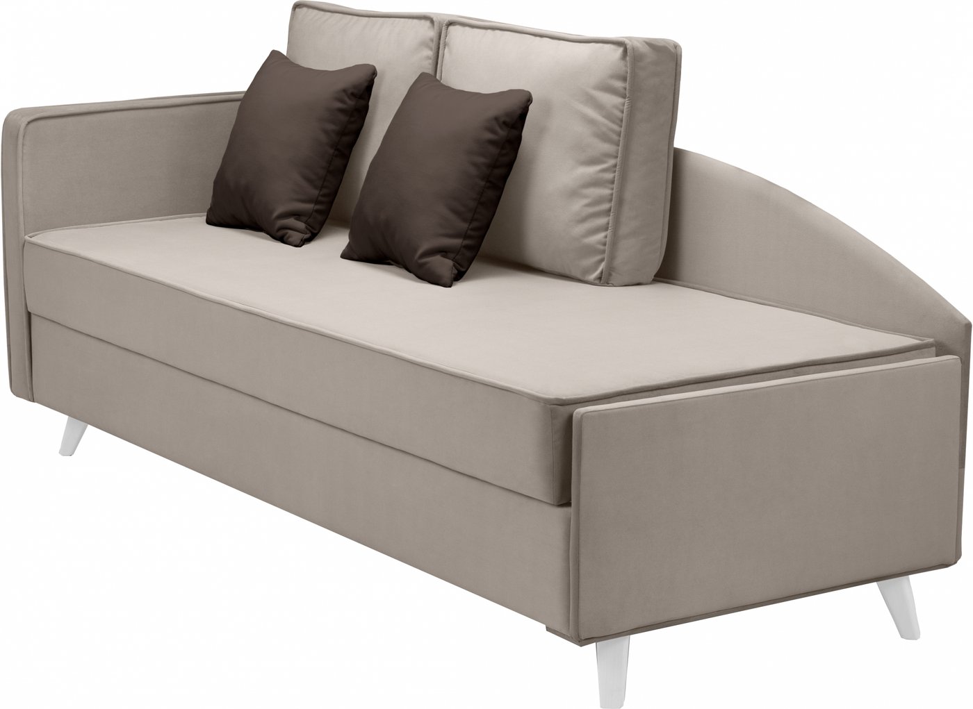 

Тахта Mio Tesoro Альфа 800 левая (Velutto 18/Velutto 24/белый)