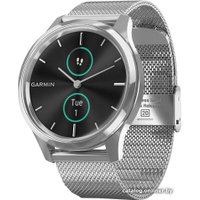 Гибридные умные часы Garmin Vivomove Luxe (серебристый)