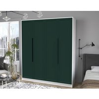 Шкаф распашной Интерлиния Концепт Тренд КТ-Ш4 (белый платинум/изумруд)