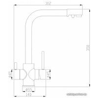 Смеситель ZorG SH 552 BLACK CR