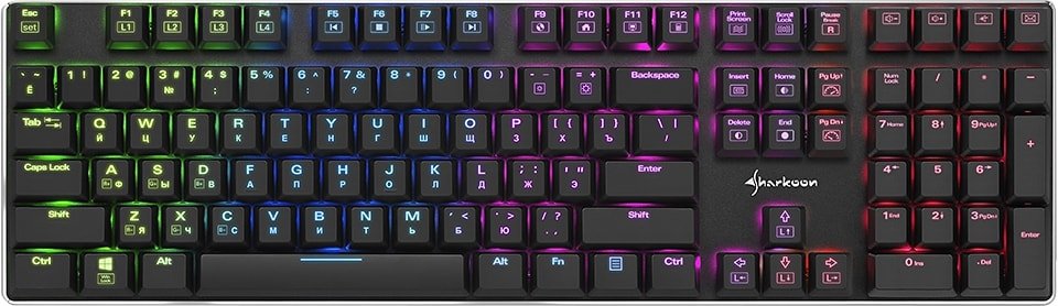 

Клавиатура Sharkoon PureWriter RGB (Kailh Blue)
