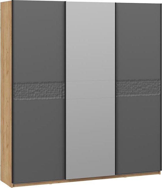 

Шкаф-купе Трия Оскар Скания Т2 2100 268792 (ручка черная/дуб крафт золотой/серый графит/графит матовый)