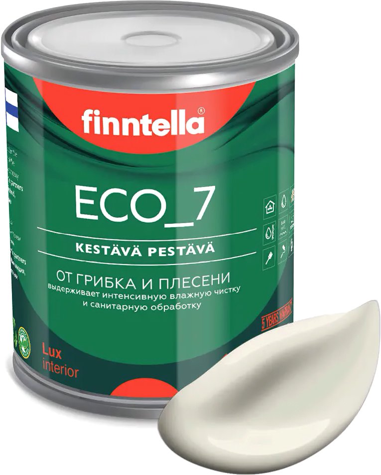 

Краска Finntella Eco 7 Albiino F-09-2-1-FL123 0.9 л (бледно серо-желтый)