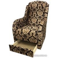 Интерьерное кресло Асмана Дачник-1 (вензель/велюр)