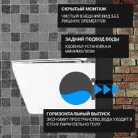 Унитаз подвесной Saniteco KW-9004W