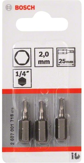 

Набор бит Bosch 2607001718 3 предмета