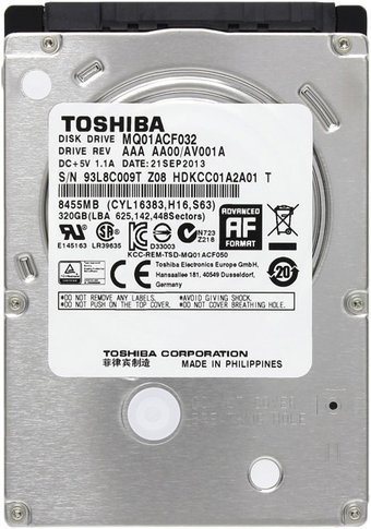 Toshiba MQ01ACF032 320GB
