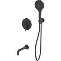 Душевой гарнитур  Whitecross Y YSET06TOPBL (черный матовый)