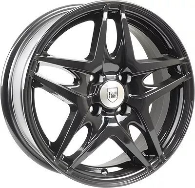 Литые диски TechLine 430 14x5.5 4x100мм DIA 60.1мм ET 43мм BL