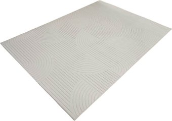 Ковер для жилой комнаты Radjab Carpet Сканди Сизаль Прямоугольник 10949A (1.5x2.5, Krem/Krem)