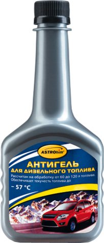 

Присадка в топливо ASTROhim Антигель для дизельного топлива (на 60-120л) 300 мл (АС-120)