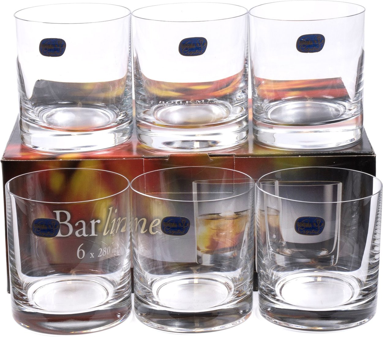 

Набор стаканов для виски Bohemia Crystal Barline 25089/280