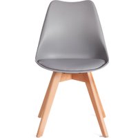 Стул TetChair Tulip Soft mod. 053V (светло-серый HLR 39/натуральный)