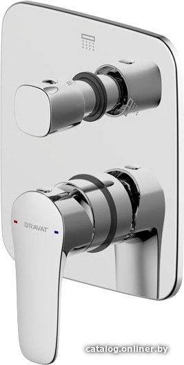 Смеситель без скрытого механизма Bravat Source PB8173218CP-3-ENG