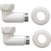 Американка Ростела угловая для п/с 3/4" х 1/2" г/ш 741SCH0504Ral9016 (белый)