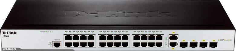 

Управляемый коммутатор 2-го уровня D-Link DES-3200-28/C1A