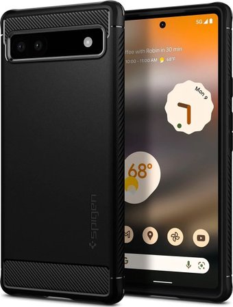 Чехол для телефона Spigen Rugged Armor для Pixel 6a ACS04476 (черный)