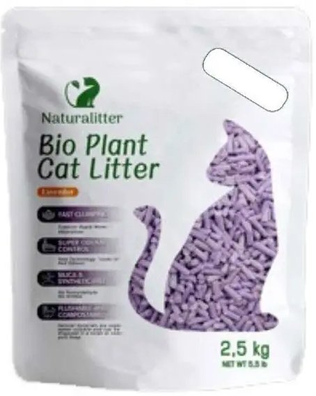 

Наполнитель для туалета Naturalitter Bio Plant Cat Litter Лаванда 2.5кг