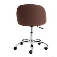 Офисное кресло TetChair Melody (ткань/флок, коричневый/бежевый)