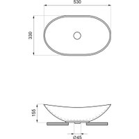 Умывальник Wellsee Carefree Dove 332905000