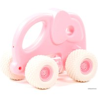 Погремушка Полесье Беби Грипкар Слоник 90256 (розовый)