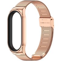 Браслет Mijobs Миланская петля для Xiaomi Smart Band 7 (розовое золото)