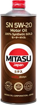 

Моторное масло Mitasu MJ-100 5W-20 1л