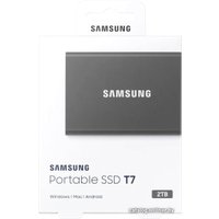 Внешний накопитель Samsung T7 2TB (серый)