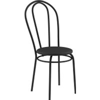 Стул Mio Tesoro Тюльпан (черный/черный)