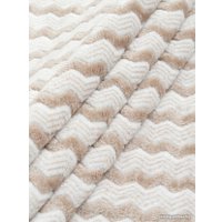 Плед Tex Republic Absolute Зигзаг двухцветный Flannel 200x220 92573 (бежевый)