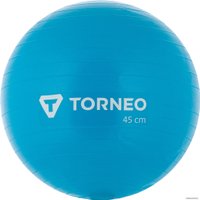Гимнастический мяч TORNEO RQTTK87WTL (45 см, голубой)