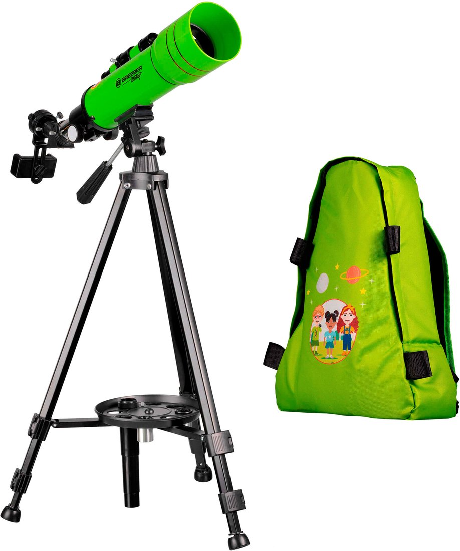 Телескоп Bresser Junior 70/400 (в зеленом рюкзаке)
