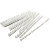 Пластиковая пружина для переплета Silwerhof d=45 мм 341-410 лист A4 белый (50 шт)