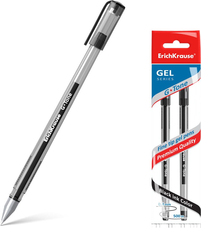 

Набор гелевых ручек Erich Krause G-Tone черный 39516 (2 шт)