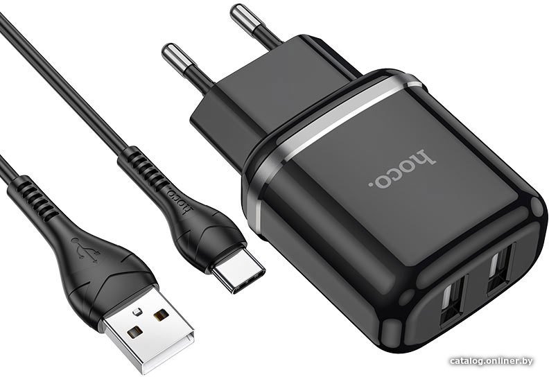 Сетевое зарядное Hoco N4 USB Type-C (черный)