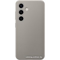 Чехол для телефона Samsung Vegan Leather Case S24 (серо-коричневый)