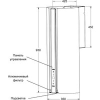 Кухонная вытяжка LEX Toro 350 Black