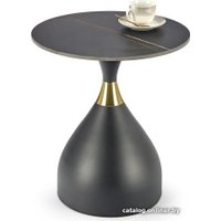 Журнальный столик Halmar Scalita (черный мрамор/черный/золотой)