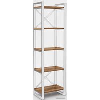 Стеллаж Hype Mebel Стандарт 50x200 (белый/дуб галифакс олово)